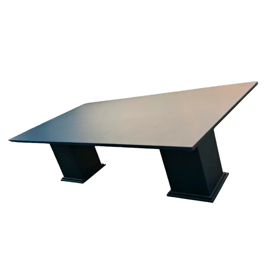 Wooden meeting table available for rental